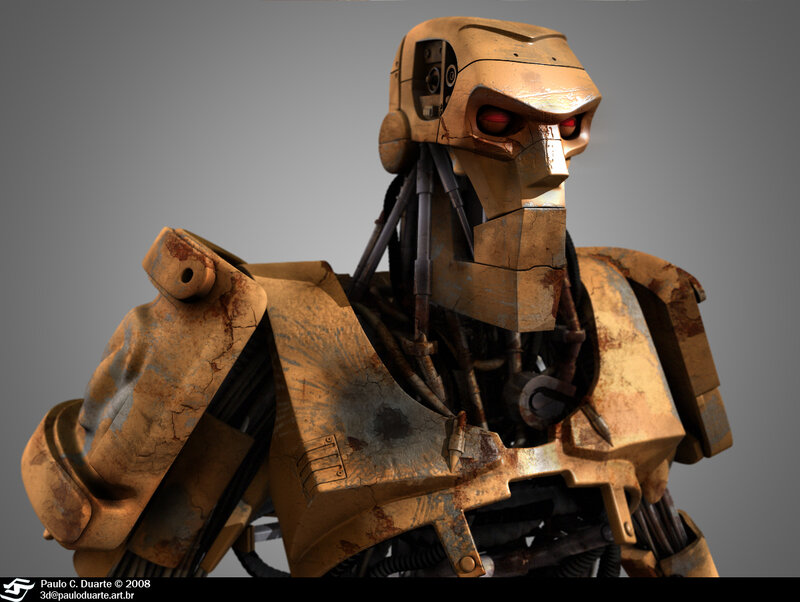 Rusty Robot Head
