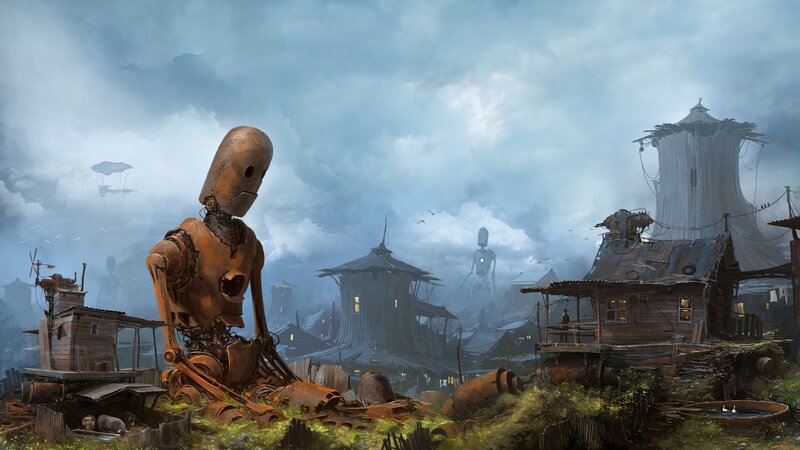 Rusty Robot in Ruins