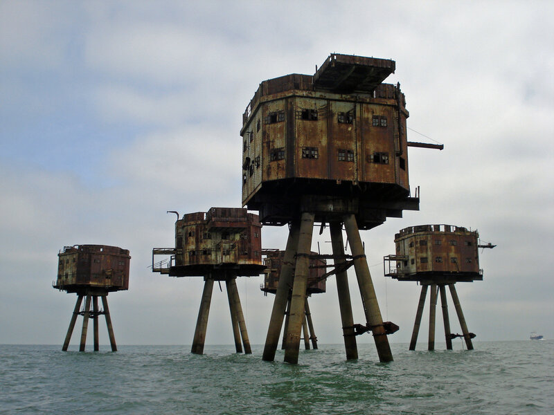 Rusty Sea Forts — Gray