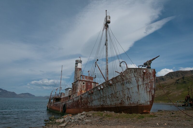 Rusty Shipwreck — Blue