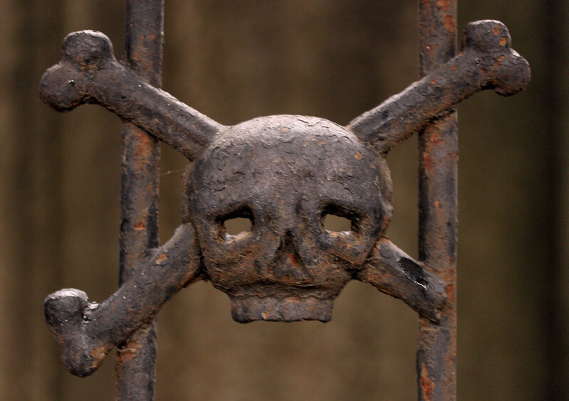 Rusty Skull and Crossbones