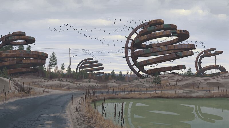 Rusty Spiral Structures