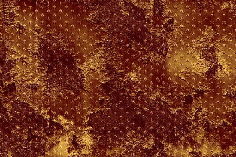rusty star pattern texture