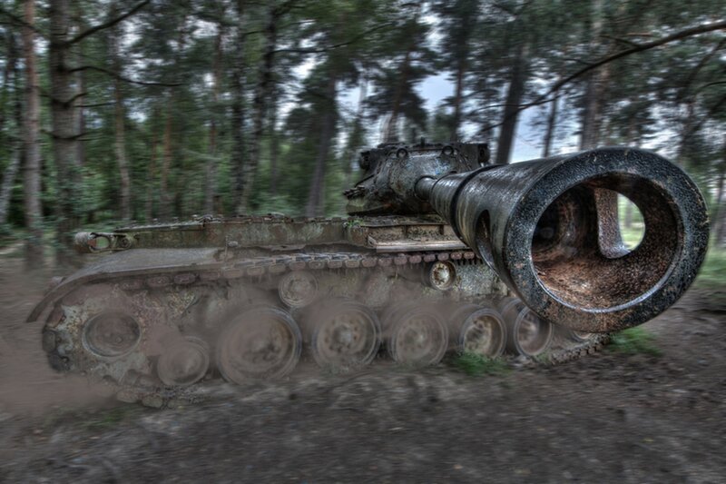 Rusty Tank in Forest