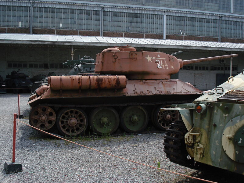 Rusty Tank on Display — Brown