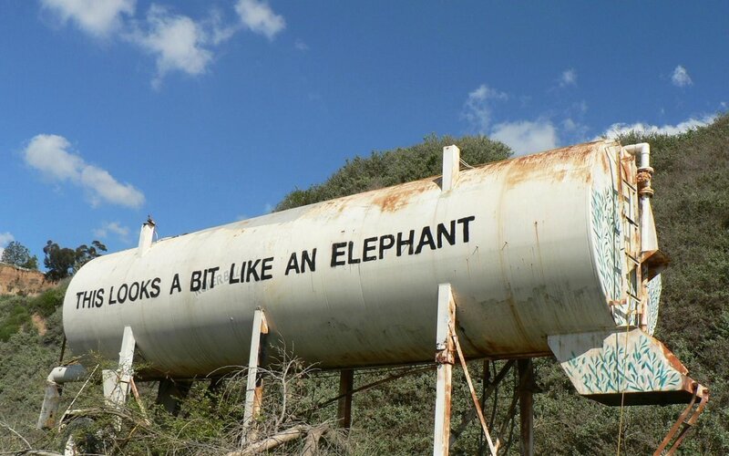 Rusty Tank with Text