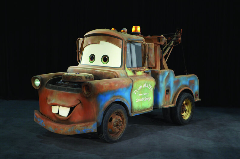 Rusty Tow Truck Character — Brown, Playful