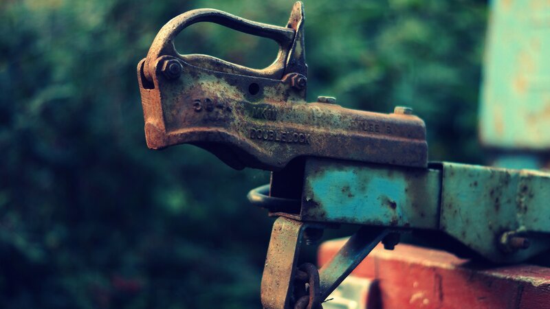 rusty trailer hitch lock
