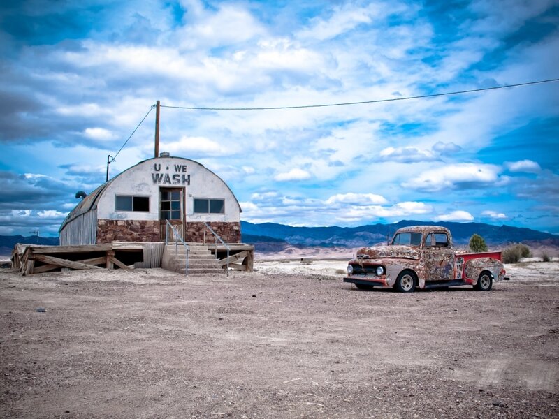 Rusty Truck and Building