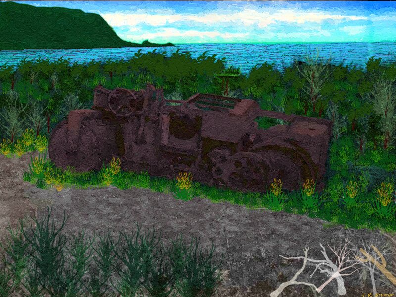 Rusty Vehicle in Grass