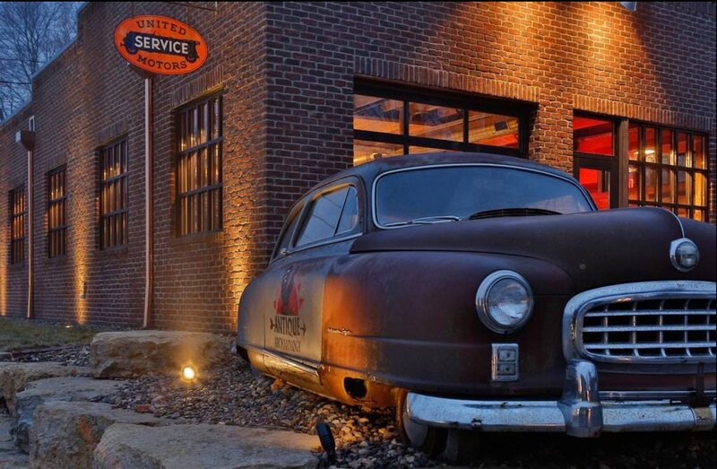 Rusty Vintage Car — Brown, Dramatic, Night