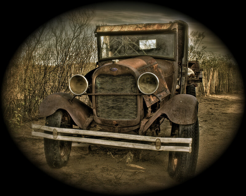 Rusty Vintage Car — Brown