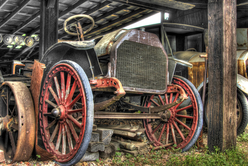 Rusty Vintage Car — Red