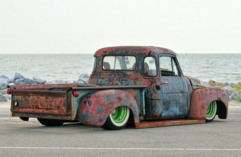 Rusty Vintage Pickup Truck — Blue