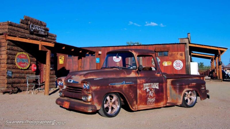 Rusty Vintage Pickup Truck — Brown, Dusty