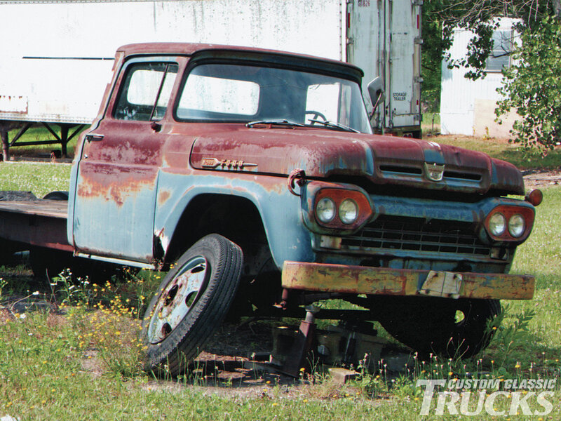 Rusty Vintage Truck — Red