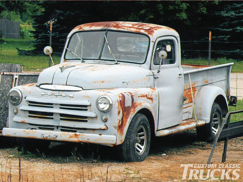 Rusty Vintage Truck — White