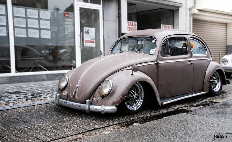 Rusty vintage Volkswagen Beetle