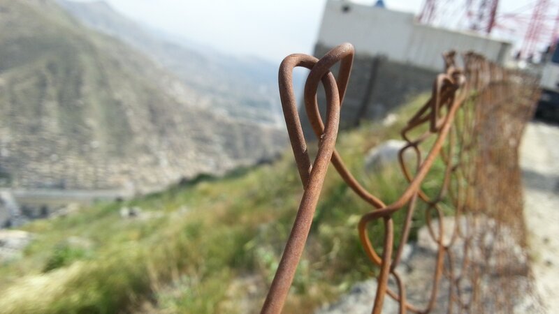 Rusty Wire Fence