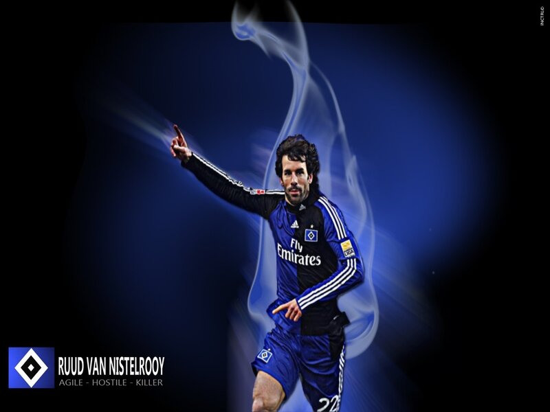 Ruud van Nistelrooy celebrates
