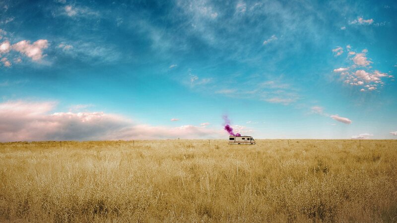 Rv in a Field — Blue