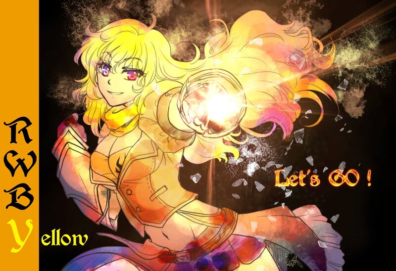 RWBY character in action