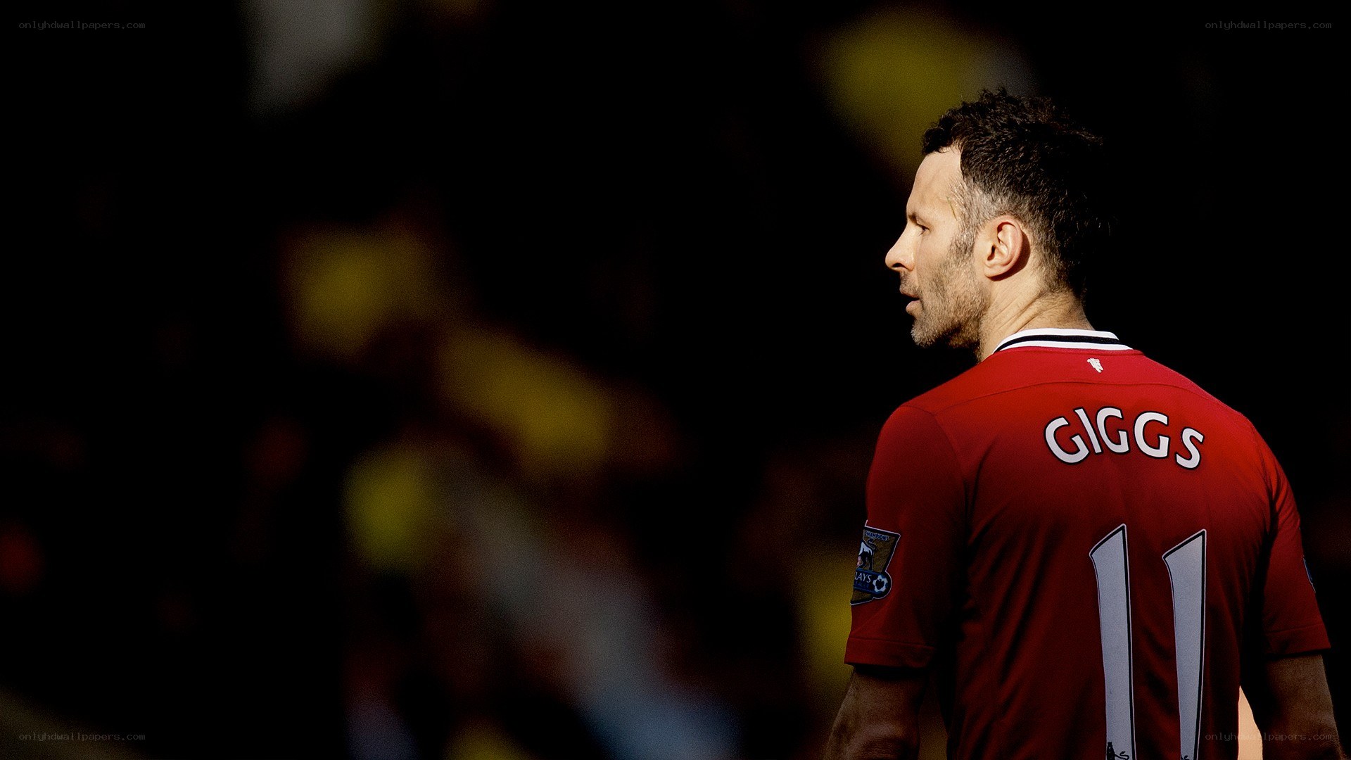 Ryan Giggs in red jersey