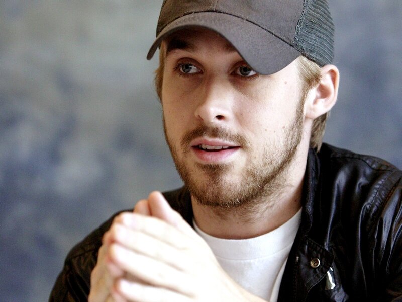 Ryan Gosling in cap and jacket