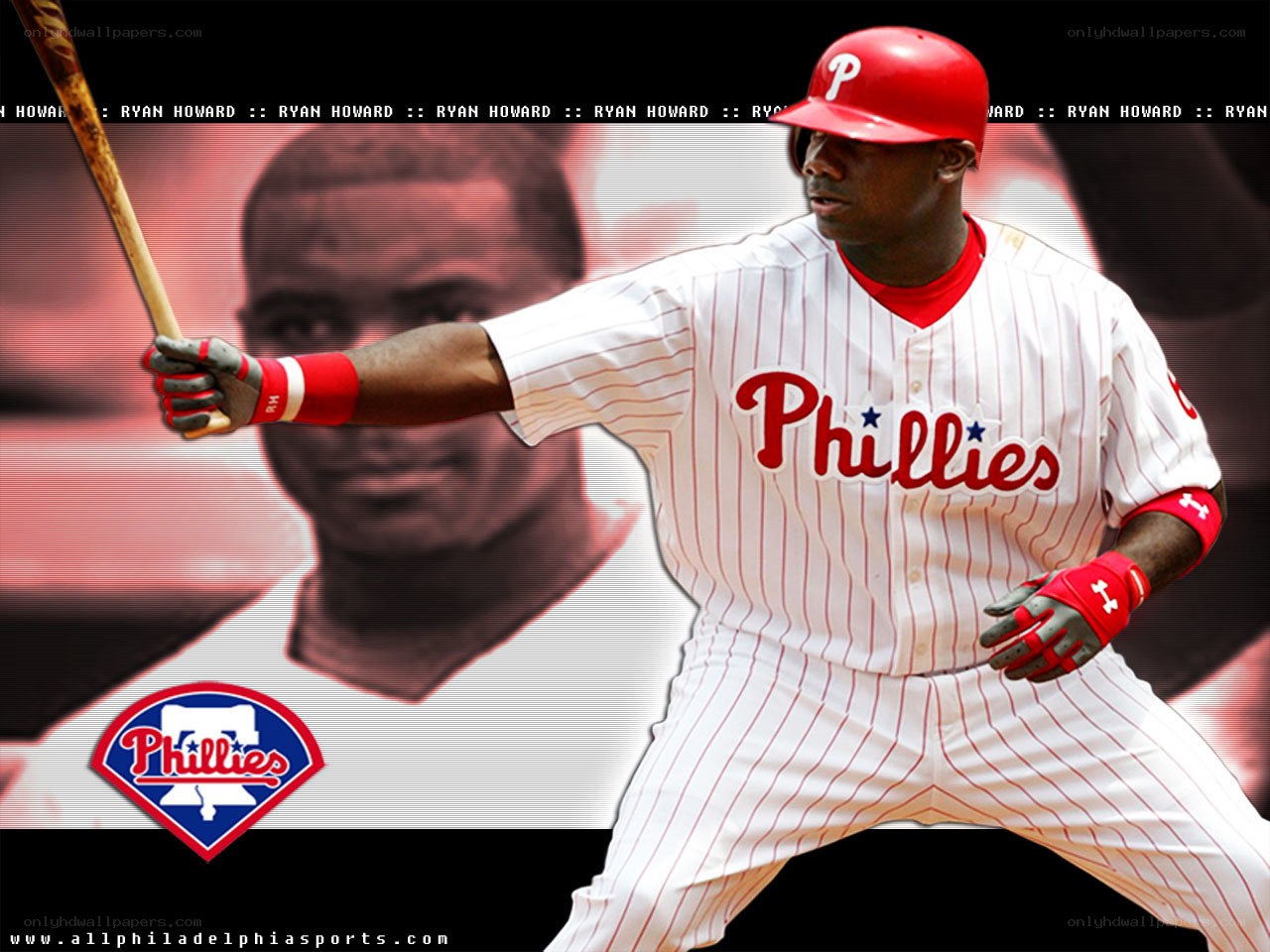 Ryan Howard batting for Phillies