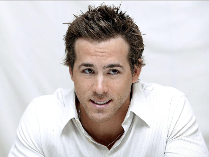 Ryan Reynolds in white shirt