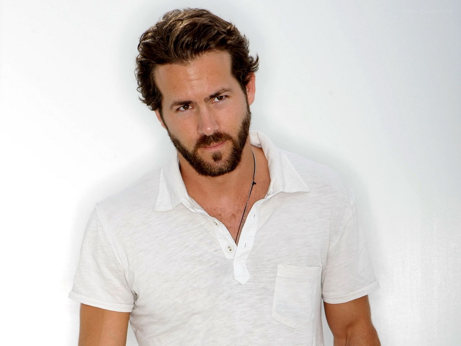 Ryan Reynolds in white shirt