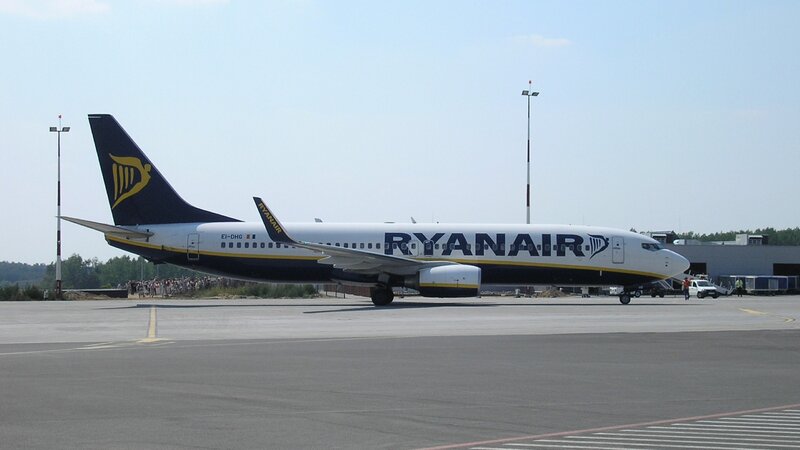 Ryanair airplane on tarmac