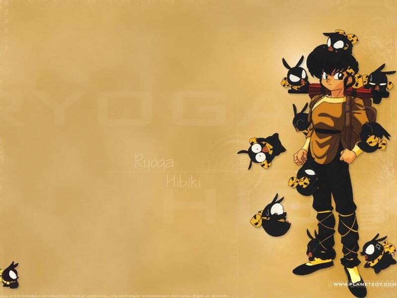 Ryoga Hibiki with his bird friends