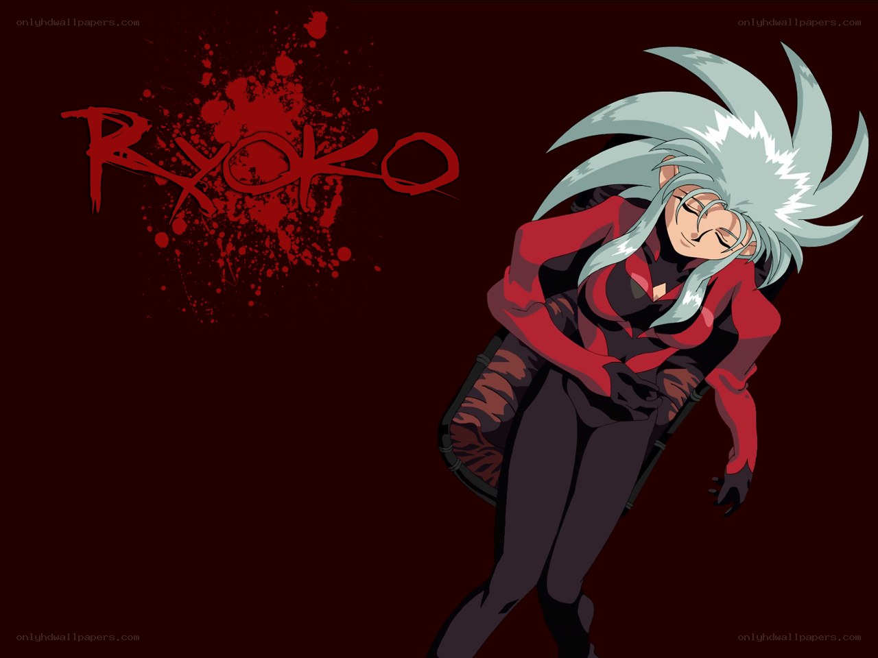 Ryoko with blood splatter