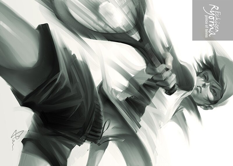 Ryoma Echizen in action