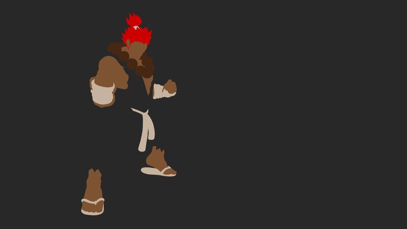 Ryu character silhouette
