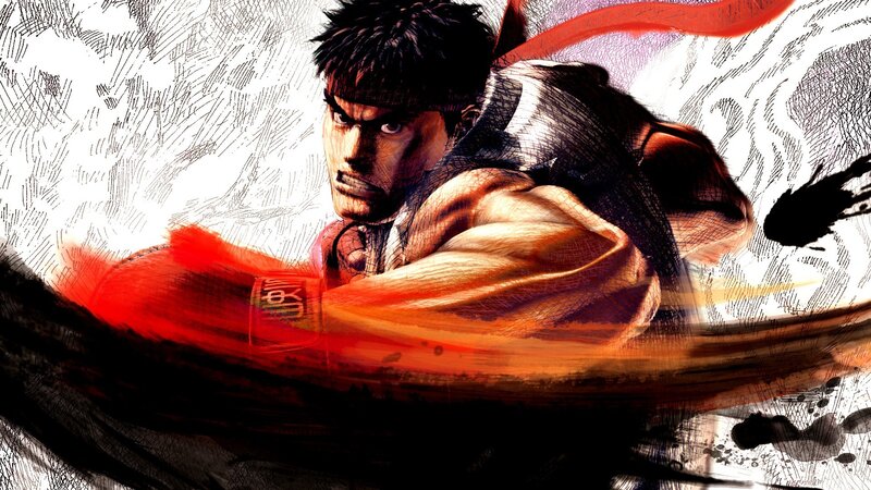 Ryu in a fighting stance