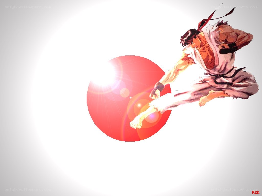 Ryu in action against sun