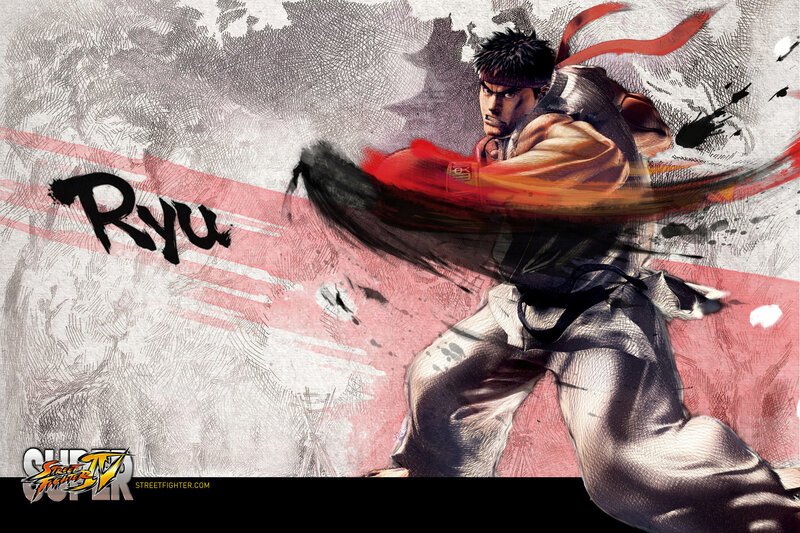 Ryu in action from Street Fighter IV