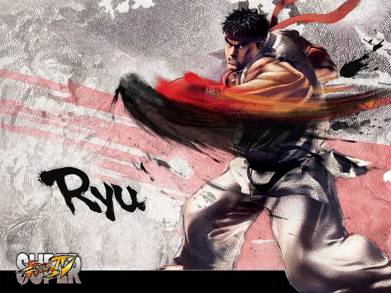 Ryu in action from Super Street Fighter IV