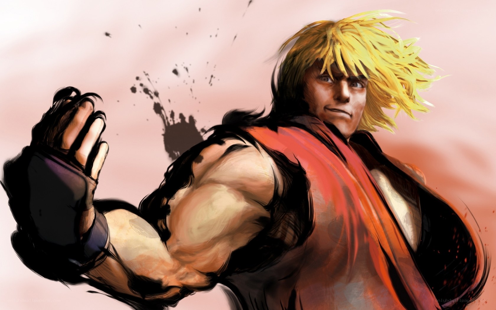 Ryu in fighting stance