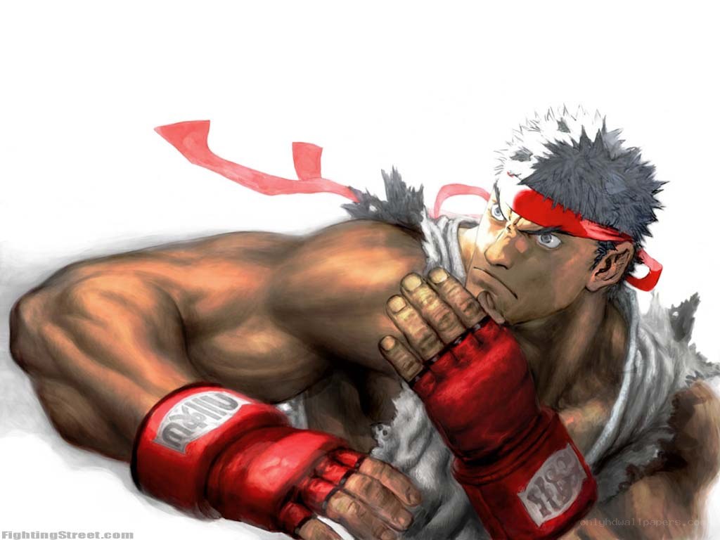 Ryu in fighting stance