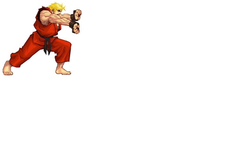 Ryu in fighting stance