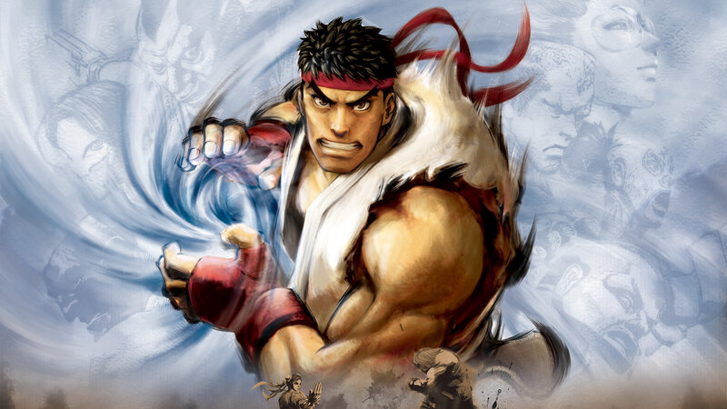 Ryu in fighting stance