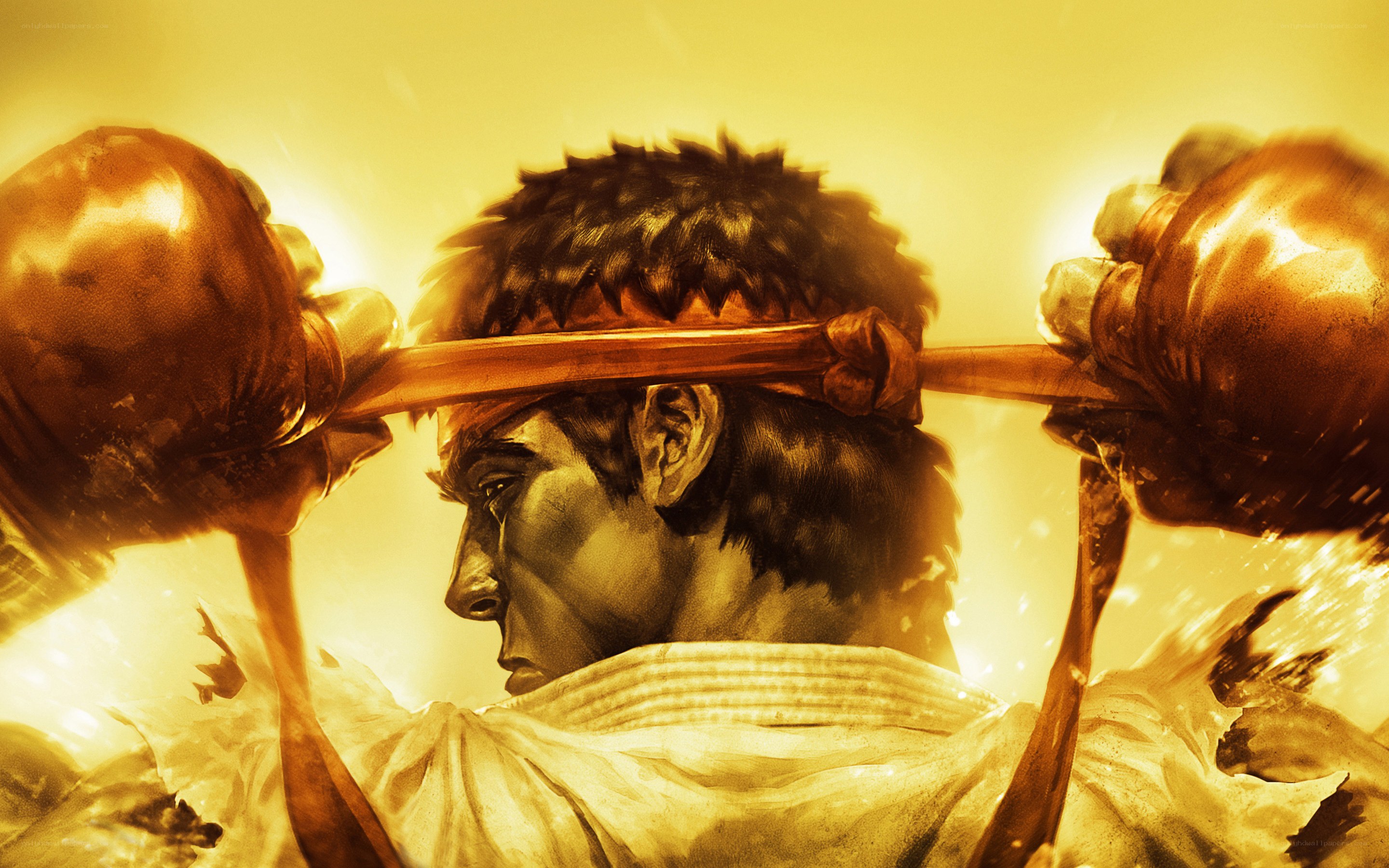 Ryu lifting barbell
