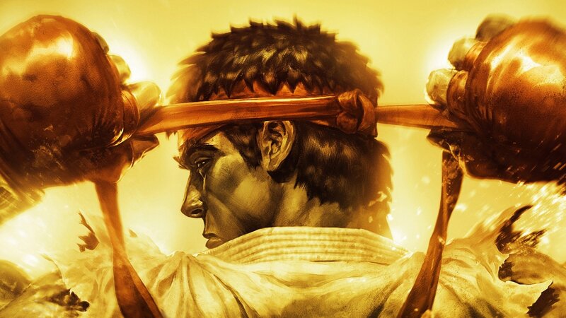 Ryu lifting weights