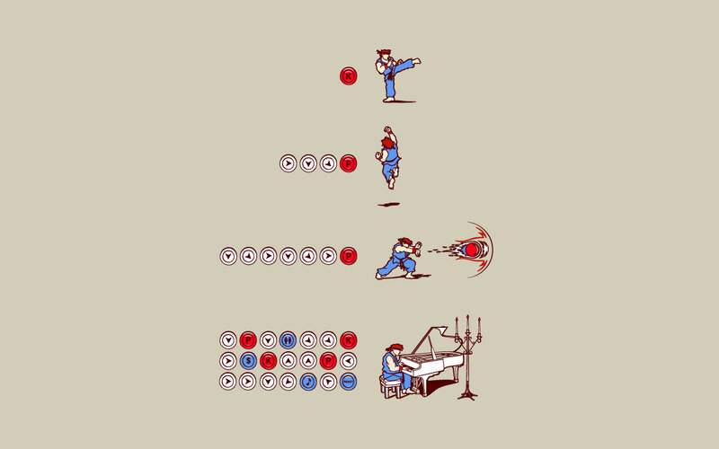 Ryu's fighting moves