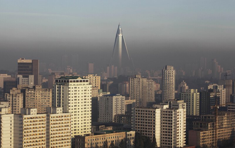 Ryugyong Hotel — Gray, Overcast