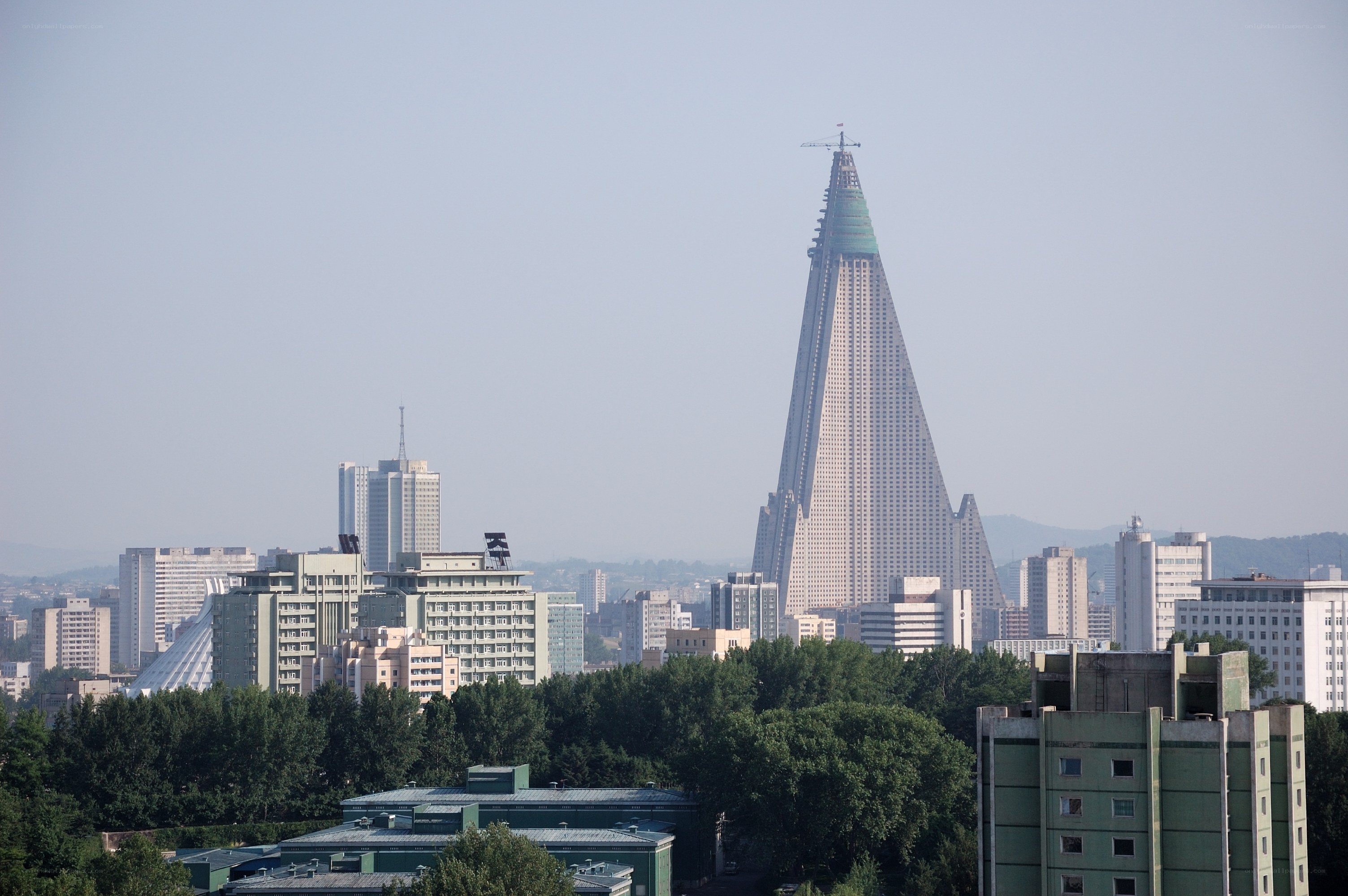 Ryugyong Hotel in Pyongyang