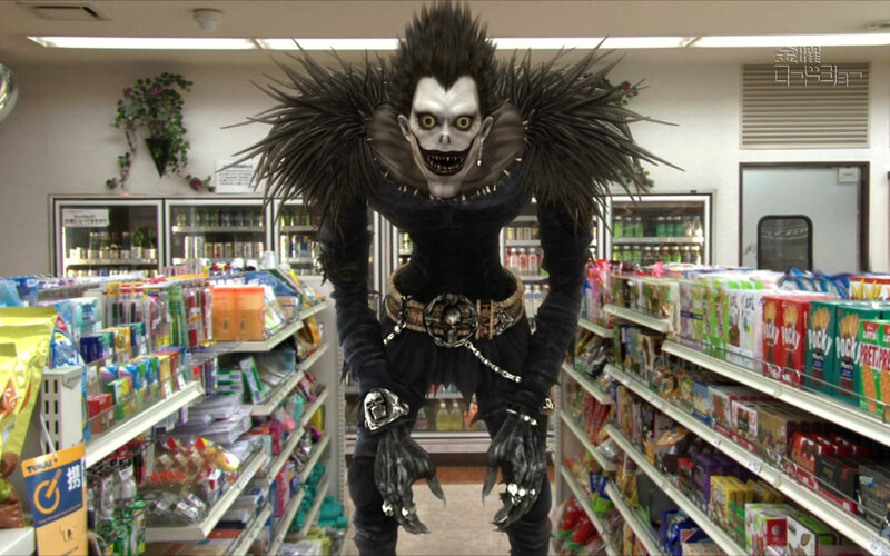 Ryuk in a convenience store